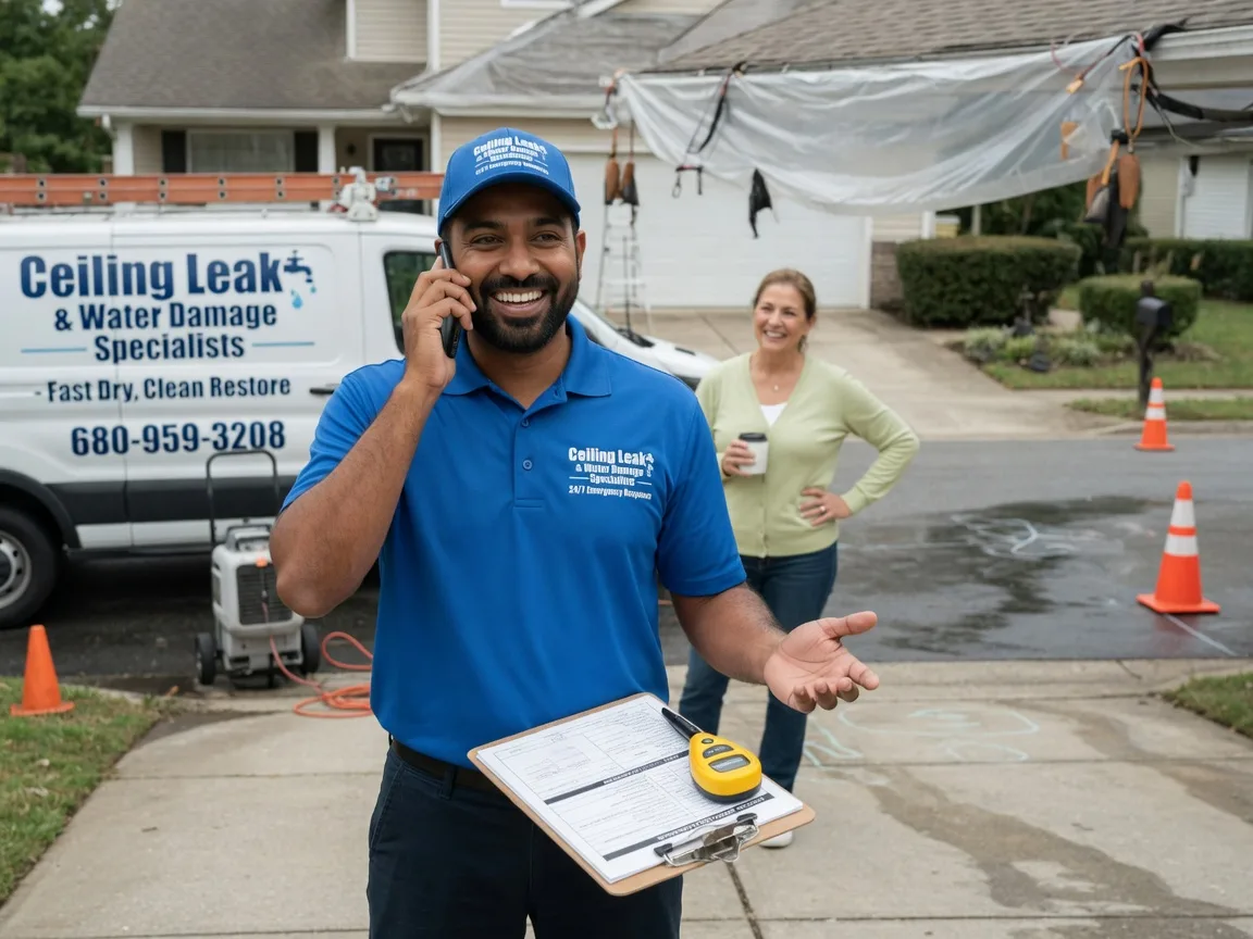 Ceiling Leak Cleanup Dewey, IL FAQs